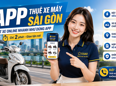App thuê xe máy Sài Gòn - Đặt xe online chỉ 2 phút mà không cần tải app nặng máy