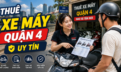 Bỏ túi địa chỉ cho thuê xe máy đáng tin cậy tại Quận 4
